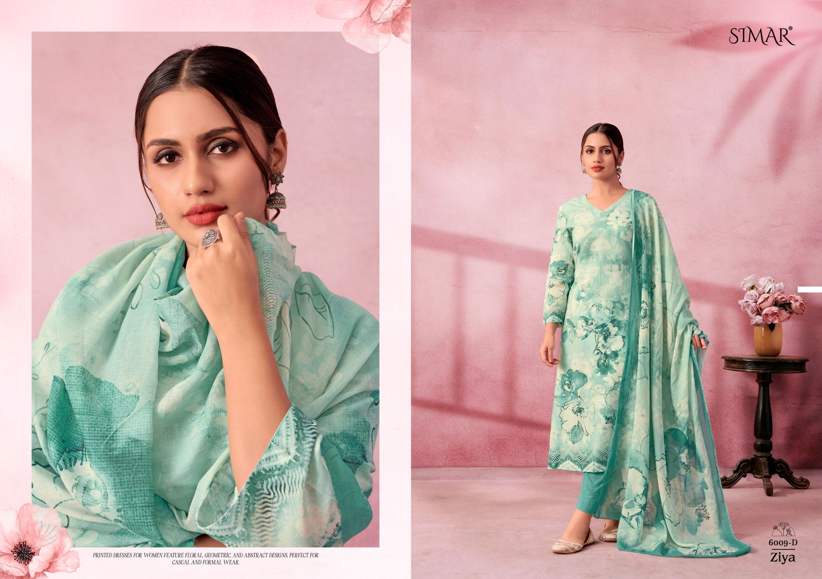 Ziya By Glossy Linen Cotton Printed Dress Material Wholesalers In Delhi
